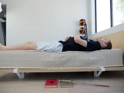 Edge sinkage on the Birch mattress (weighted vest) 