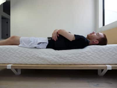 eLuxury Supply sinkage - back sleeping (with weighted vest)