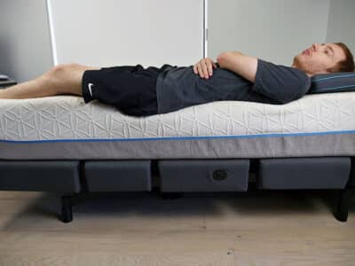 Purple Hybrid Premier Elastic Polymer Tempurpedic contour - sinkage (body)