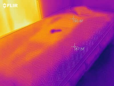 Tempurpedic cooling test (after)