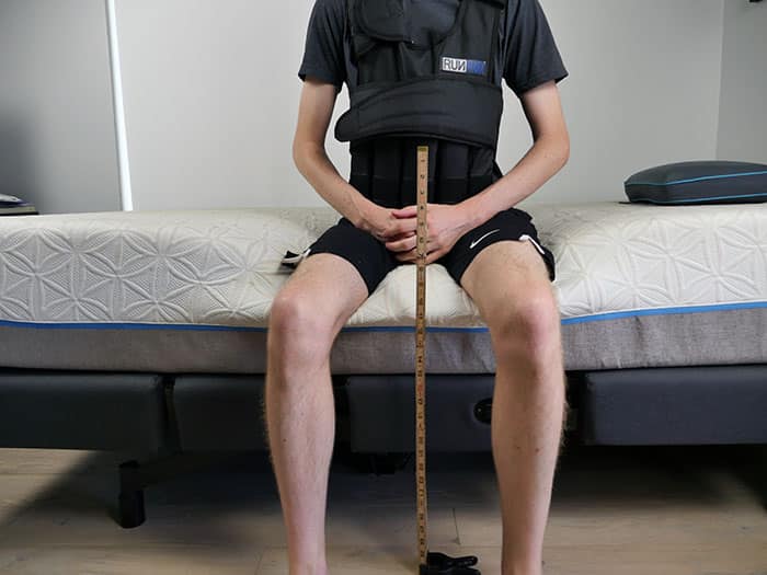 Tempurpedic Cloud Breeze - sinkage (weighted vest)