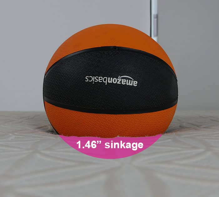 Tempurpedic Cloud Breeze sinkage