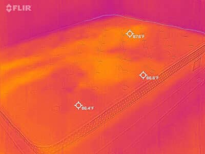 Winkbed Cooling After WinkBed cooling test - after