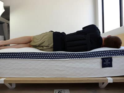 WinkBed Plus side sleeping