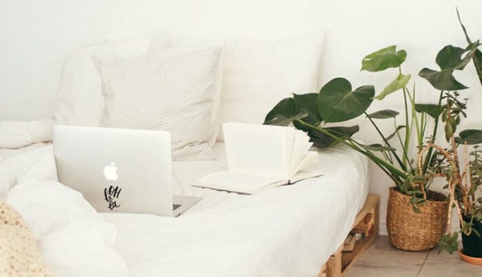 bed with sham bed with sham