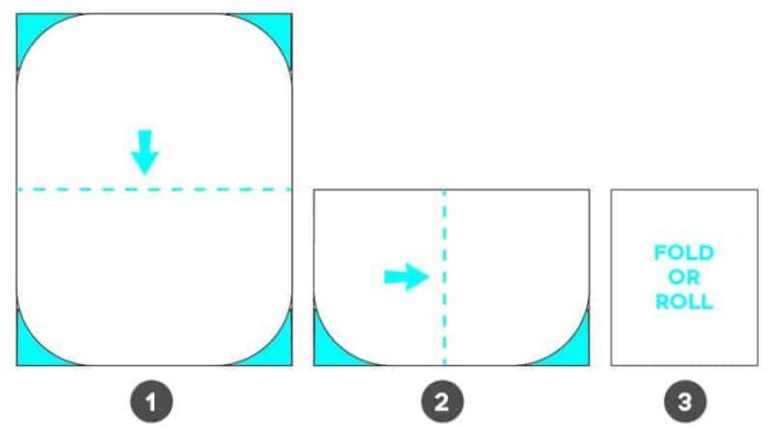 folding a fitted sheet - easy method
