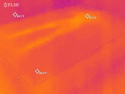 GhostBed Classic cooling test - after