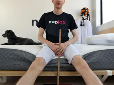 GhostBed Classic edge support test (body weight only)