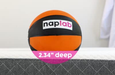 Ghostbed Classic Sinkage Test