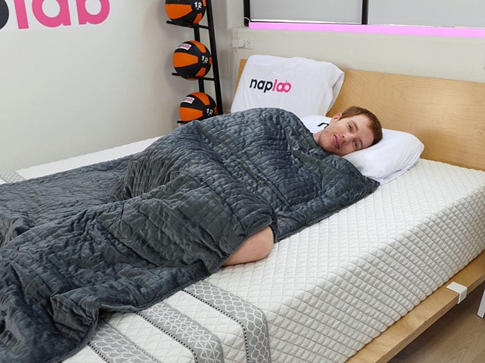 Sleeping with Gravity blanket Sleeping with Gravity blanket