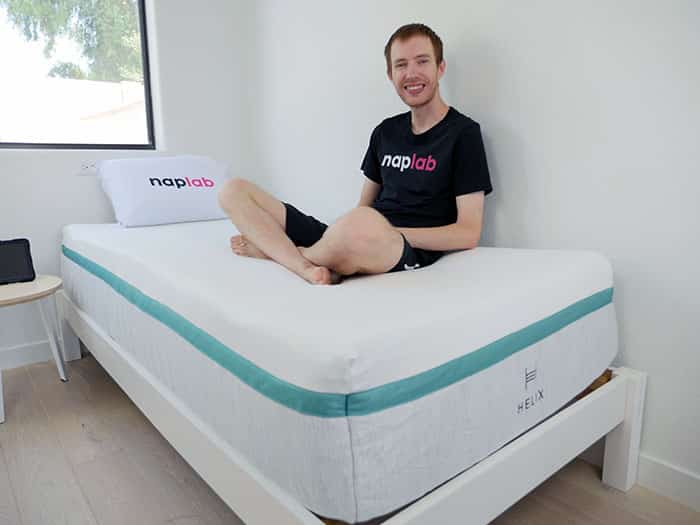 Helix Sunset Mattress Helix Sunset - on platform bedframe