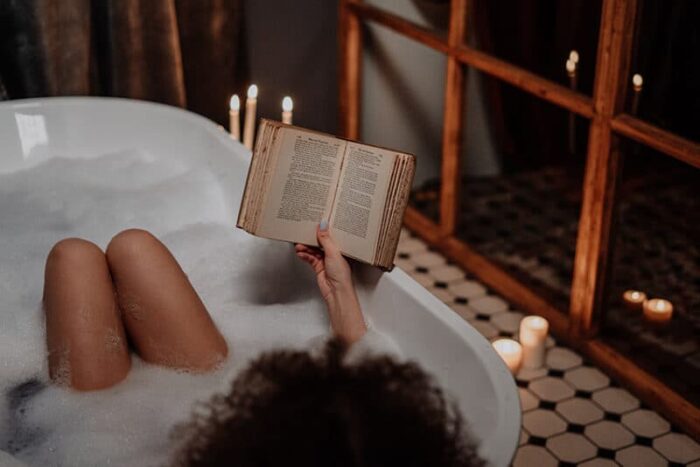 Try a warm bath to help you fall asleep faster