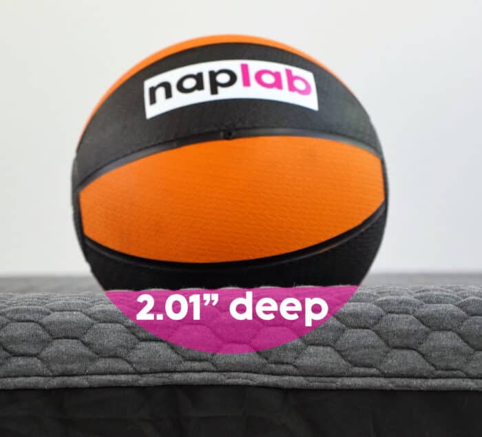 Layla hybrid firm sinkage test