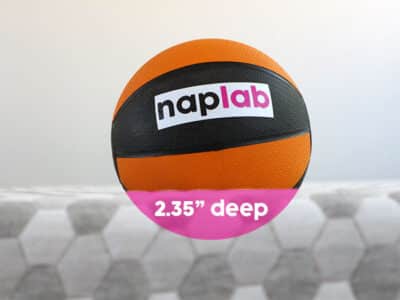 Layla memory foam - soft side - sinkage test