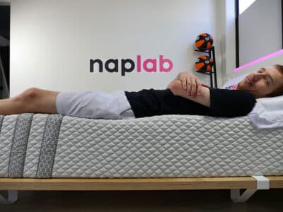 Leesa Hybrid side sleeping