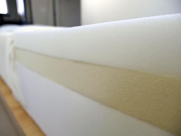 Foam layers on the Leesa Original 