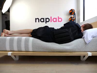 Leesa Original - side sleeping (weighted vest) 