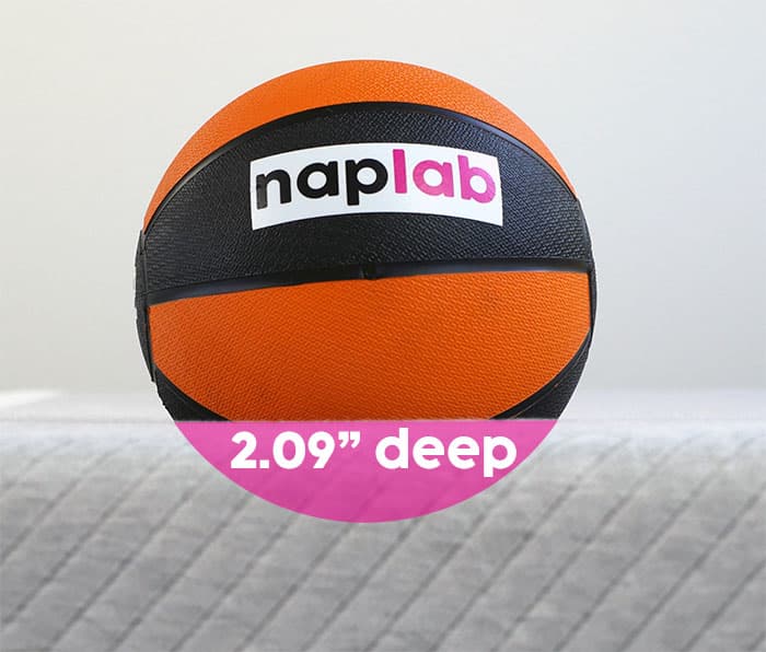 Leesa original sinkage test