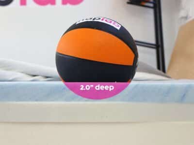 Leesa Studio sinkage test