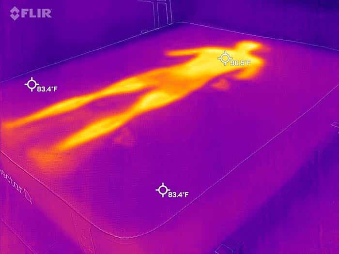 Nectar Premier Mf Cooling Test Before Nectar Premier memory foam cooling test - before