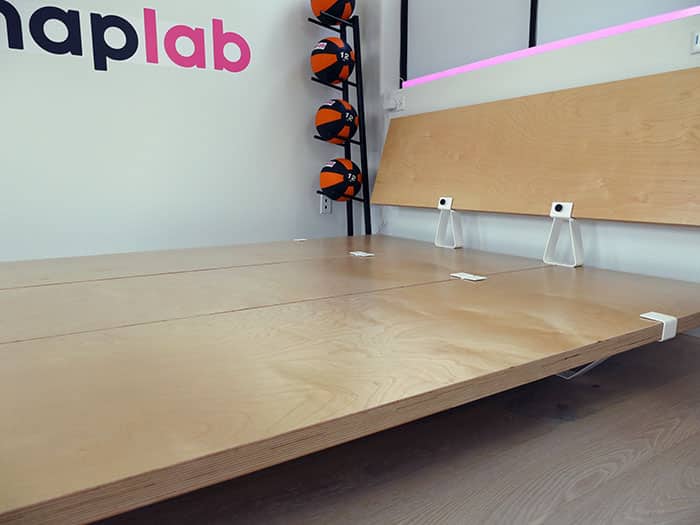 Platform bed close up Platform bed close up