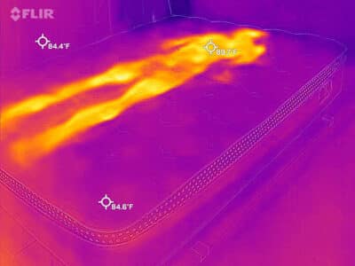 Winkbed Soft Cooling Test Before WinkBed soft - cooling test - before