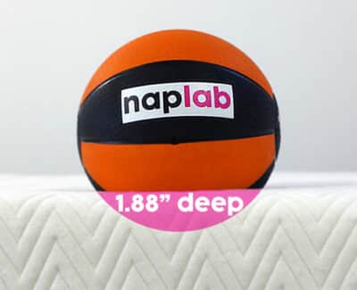 Leesa Legend sinkage test