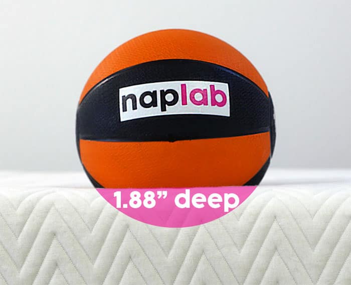 Leesa Legend sinkage test