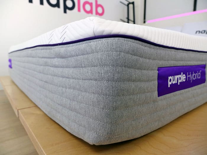 Purple Hybrid mattress corner