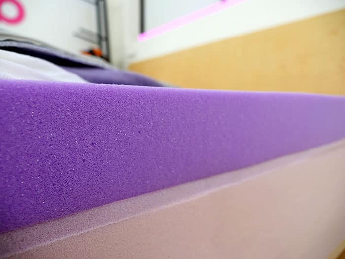 Purple Hybrid Premier 3 elastic polymer layer