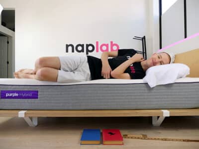 Purple Hybrid side sleeping