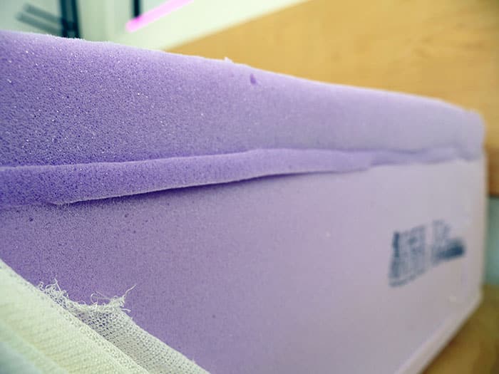 Purple Hybrid poly foam layer