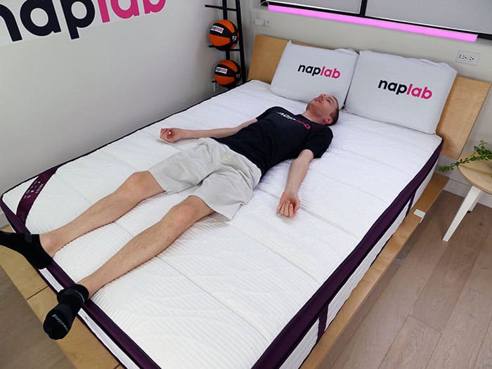 Awara Premier Latex Hybrid back sleeping