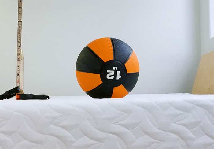 eLuxury Supply mattress max bounce height