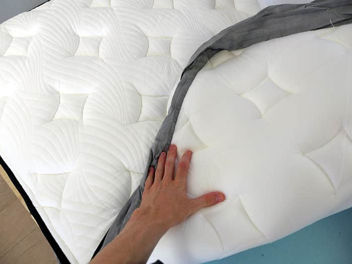 Nest Bedding Sparrow mattress cover open
