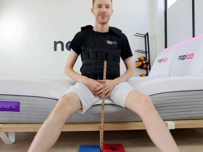 Purple Hybrid Premier 4 edge support with vest