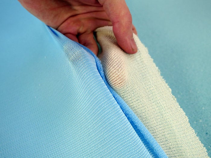 Amerisleep AS3 Hybrid mattress sock close-up