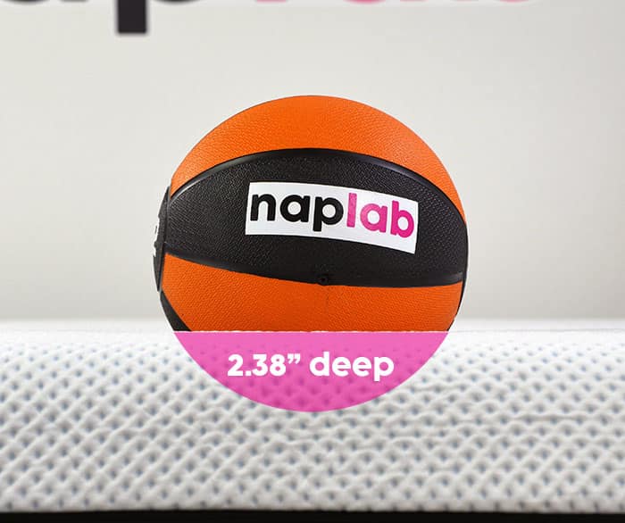 Amerisleep AS3 Hybrid sinkage test