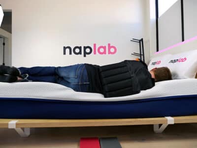 Amerisleep AS3 Foam side sleeping with vest