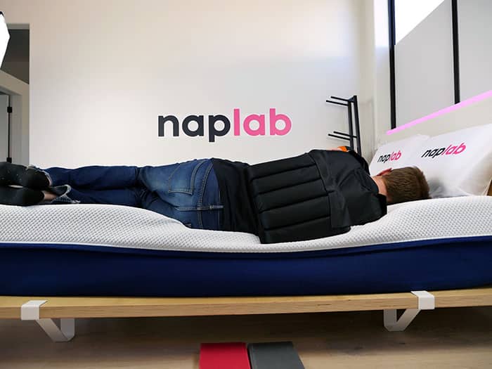 Amerisleep AS3 Foam side sleeping with vest