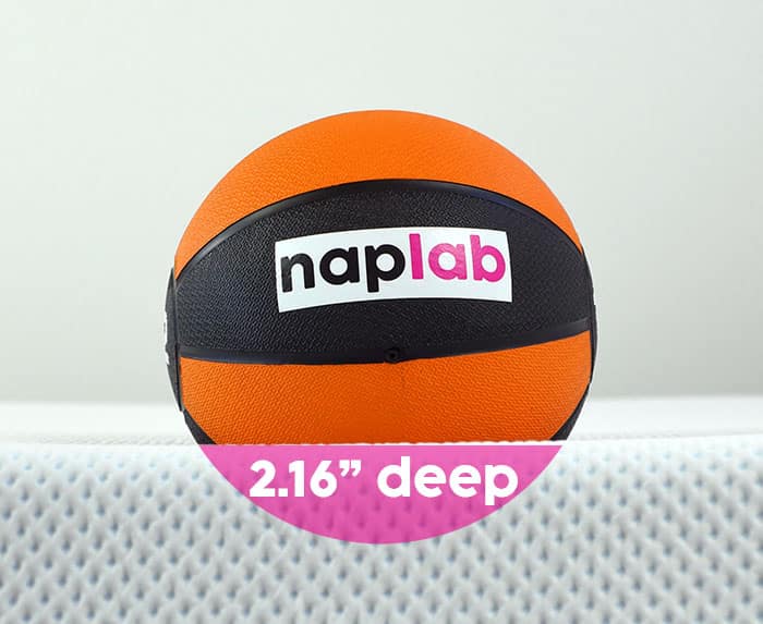 Amerisleep AS3 Foam sinkage test