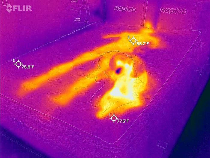 Ghostbed Flex before cooling test