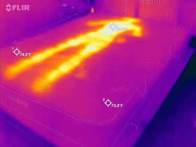 Saatva Modern Foam Cooling Before Saatva Moder Foam before cooling
