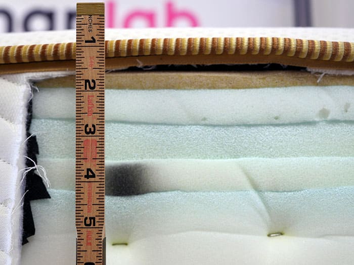 Saatva Modern Foam Materials Measuring Saatva Moder Foam measuring materials