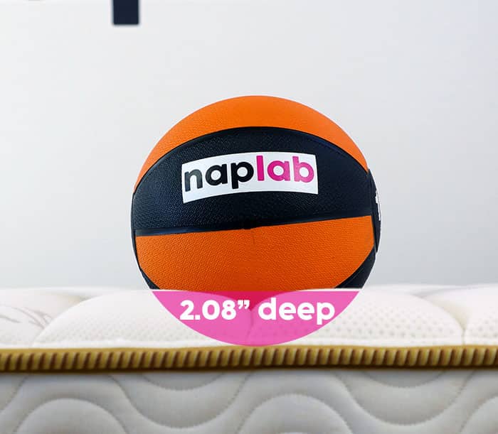 Saatva Modern Foam Sinkage Test Saatva Moder Foam sinkage