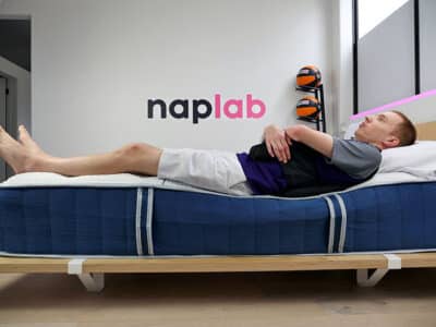 Bear Elite Hybrid edge support - back sleeping with vest