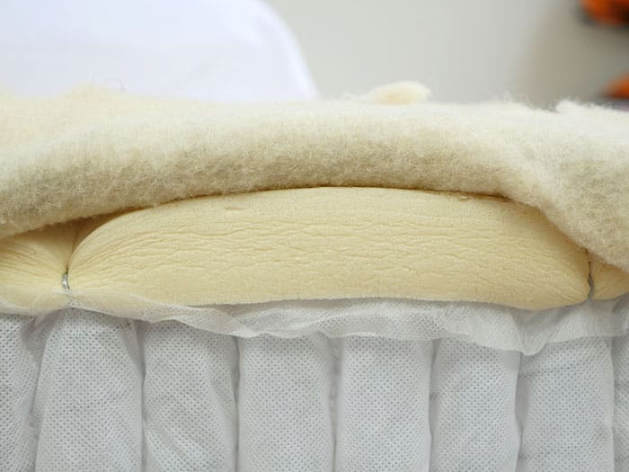 Avocado Green top latex layer