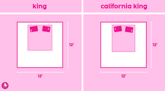 California King Vs King Room Size California King vs. King - room size
