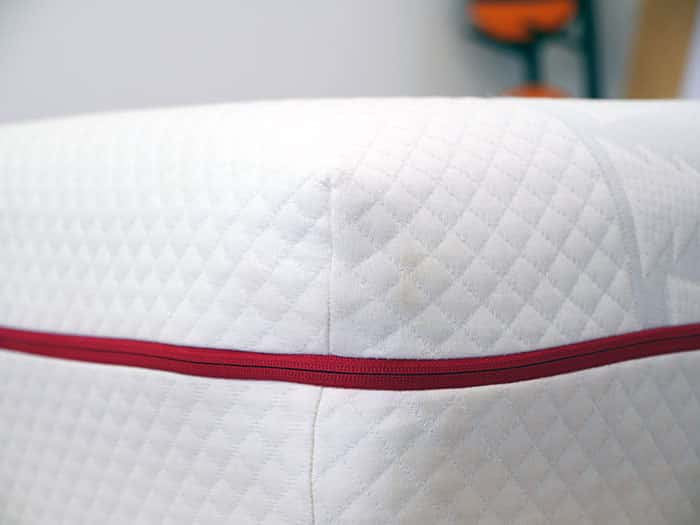 Douglas mattress corner close-up