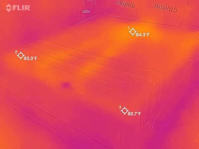 Leesa Original Hybrid Cooling After Leesa Original Hybrid after cooling test